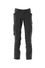 Mascot Accelerate BLACK stretch work trousers *MEASURES max. 32W x 33L* NEW