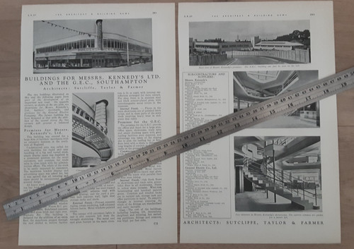 1937 press cutting - cutting, southampton