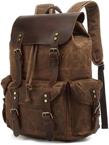 Genuine leather canvas waxed - canvas,