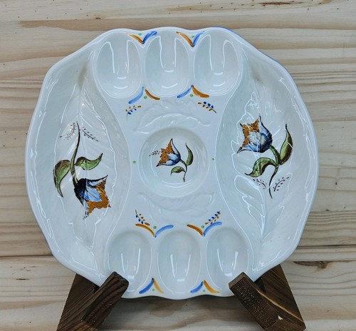 Devilled egg plate with - egg,
