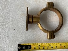 SOLID BRASS PIPE SUPPORT 2 1/8" DIAMETER VETERAN CAR EXHAUST OLD STEAM ENGINE