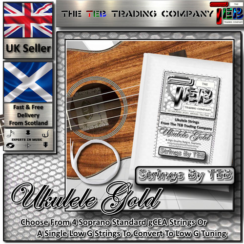 Strings teb ukulele gold - ukulele,