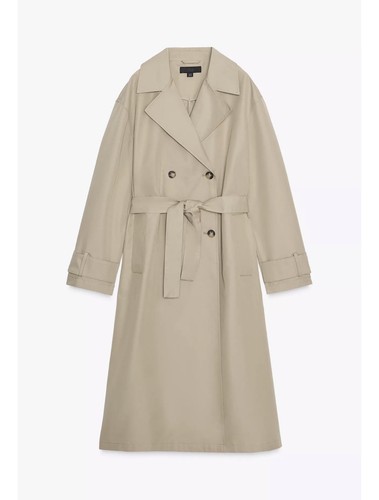 Zara women camel trench - zara,