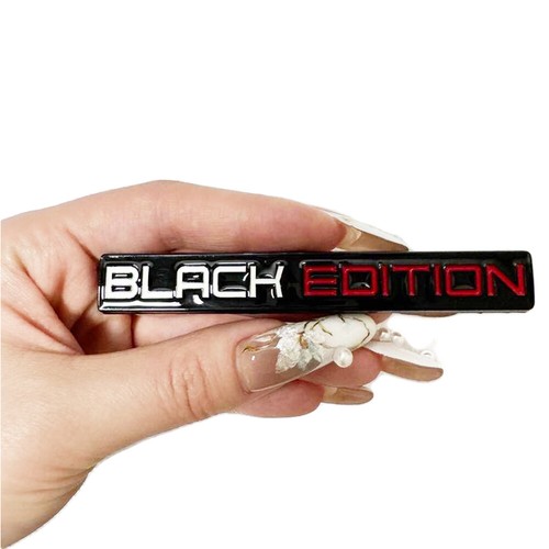 Black edition metal emblem - 3d,