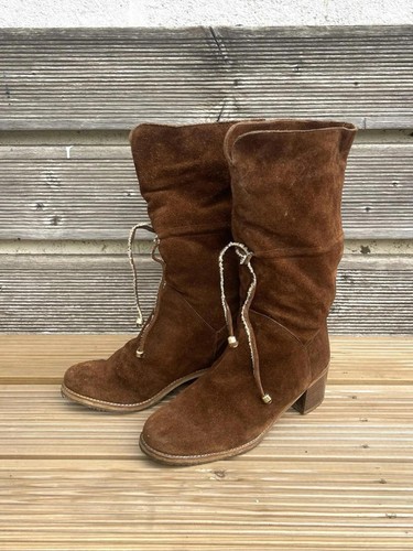 Vintage suede sheepskin lined - sheepskin,