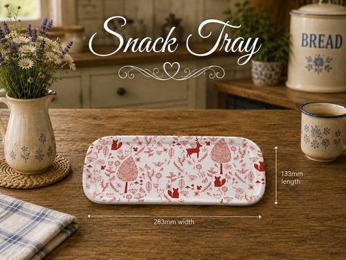 Melamine snack tray design - tray, in