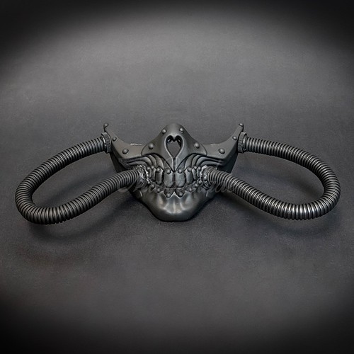 Steampunk respirator skull gas - respirator,