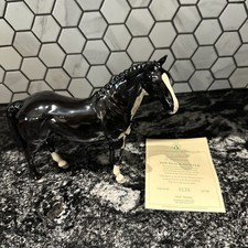 Beswick black hunter horse - black, ltd