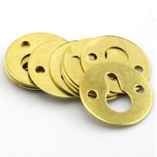 20Pcs 23mm Dia Picture Frame Shelf Mirror Round Shape Keyhole Brackets Hangers