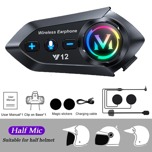 Bluetooth helmet headset - bluetooth, 5.4