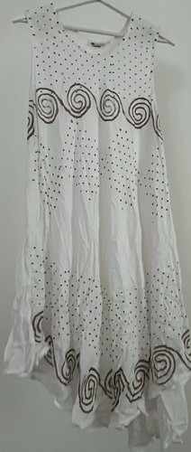 Karisma white sleeveless boho - sleeveless,