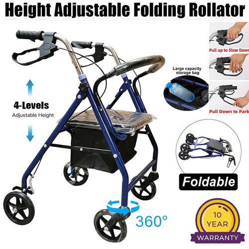 Foldable lightweight rollator - foldable,