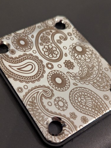 Custom guitar neck plate - guitar,