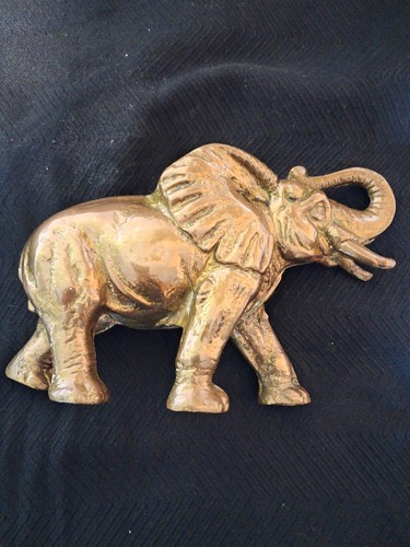 Brass elephants heavy weighted - brass,