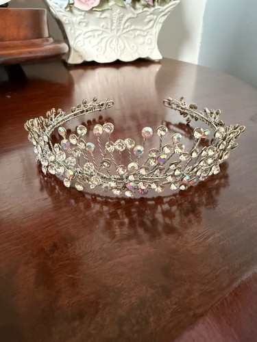Handmade crystal bridal tiara - bridal,