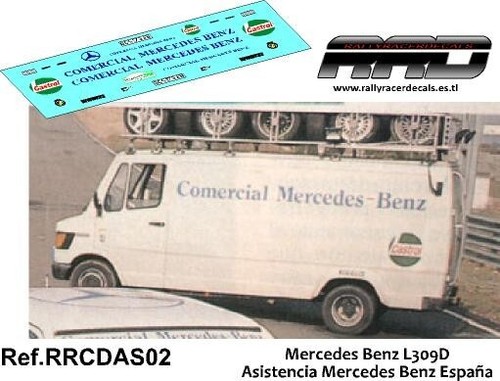 Decal calca mercedes - decal/calca, 1/43;