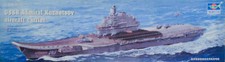 Trumpeter 1:350th scale USSR Admiral Kuznetsov aircraft carrier with extras