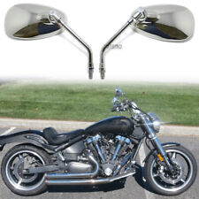 Chrome 10mm Rear Mirrors For Yamaha Road Star XV 1600 1700 Midnight Silverado