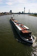 River Barges In Gridlock