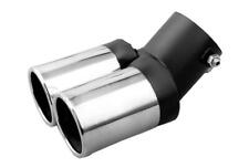 TWIN Chrome Exhaust Tail Pipe 30-59mm S/Steel fits PEUGEOT 107 (CT1T)