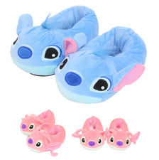 Girls Stitch Furry Slippers