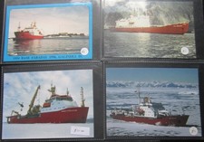 ANTARCTIC SURVEY SHIPS, James Ross, Ernest Shackleton and SA Agulas, POSTCARDS