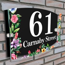 House Number Plaques Personalised Door Numbers Door Signs Custom Number Plate
