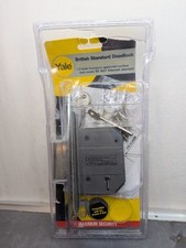 Yale Standard Deadlock 5 Lever Mortice Door Lock Chrome 64mm (2.5”) NEW SEALED 