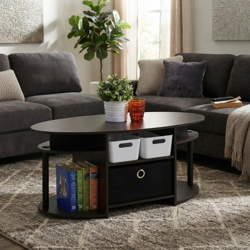 Contemporary oval coffee - coffee, table