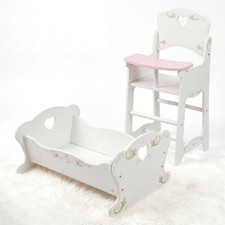 Wooden High Chair & Rocking
