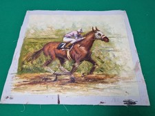 Unframed #7 Racehorse Horse Racing Oil on Canvas Painting