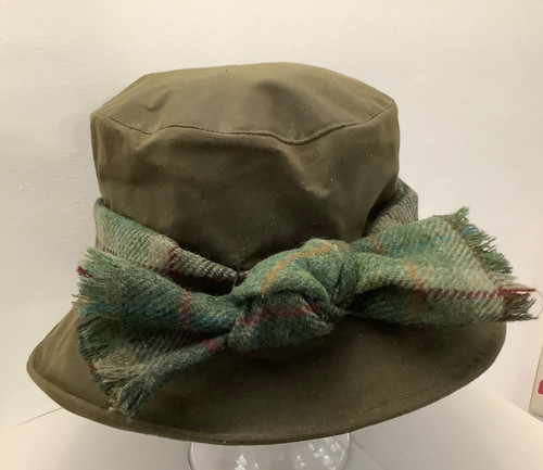 Olney green wax cotton - green,