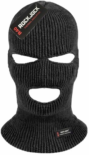 Knitted closed face balaclava - closed,