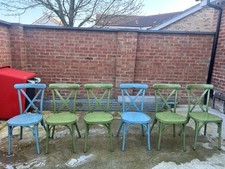 Cross Back Cafe Bistro Staycking Chair