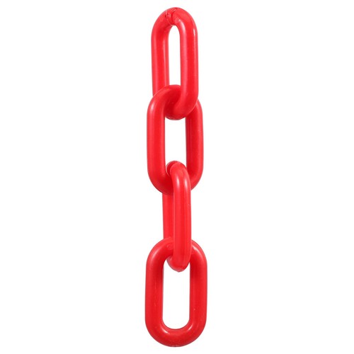 Durable red plastic links - plastic, pe