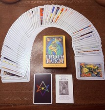 New Thoth Tarot Deck Edition 78 Cards Aleister Crowley magik boxed guidebook 