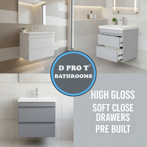 500mm wall mounted vanity unit - vanity,
