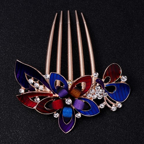 Flower bride hair comb - bride,