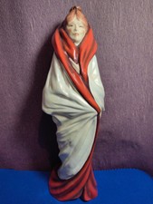 Large Michael Sutty Porcelain Figurine “Woman in Robe” Limited Edition 32cm