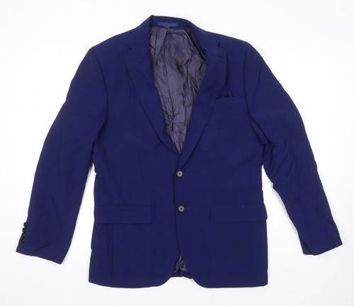 Mens blue wool jacket - m&s,