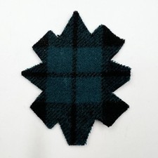 Genuine WW2 Black Watch Royal Highlanders Tartan Regimental Flash