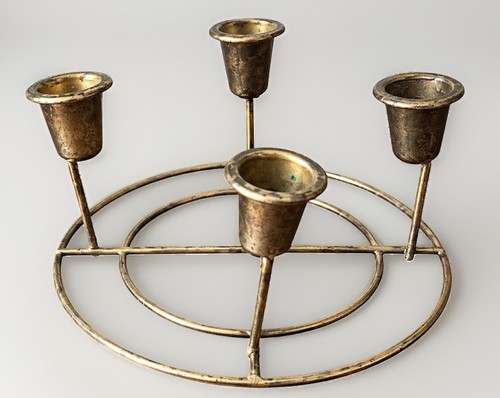Vintage taper candle holder - vintage,