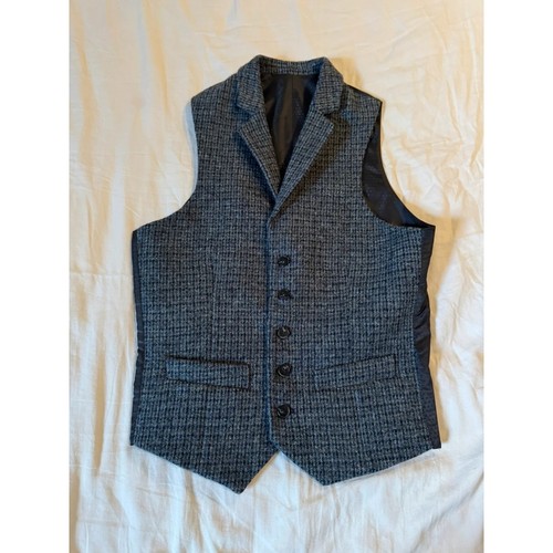 Harris tweed grey waistcoat - grey,