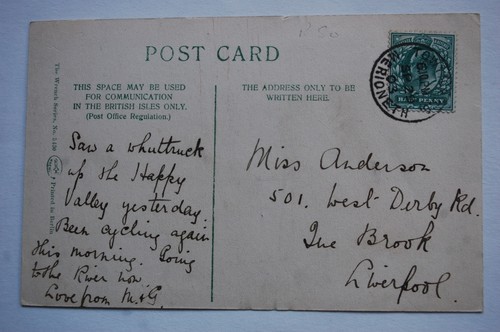 Wales towyn merioneth - merioneth, postmark