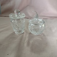 Crystal Lidded Punch Bowl Set