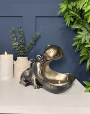 Hippo with Big Mouth Decorative Party Display Bowl Dish Ornament