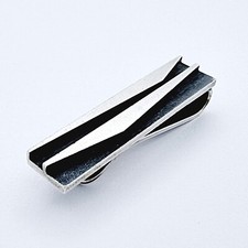 VINTAGE MODERNIST HAROLD FITHIAN STERLING SILVER TIE BAR CLIP