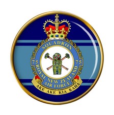 75 Squadron RNZAF New Zealand Air Force Pin Badge