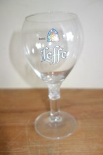 LEFFE CHALICE GLASS BELGIAN BEER LAGER 0.5 HALF PINT NUCLEATED