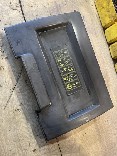 Grass discharge flap from - from, a